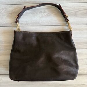 Dooney & Bourke Florentine XL Courtney Leather Sac Shoulder Bag Brown EUC